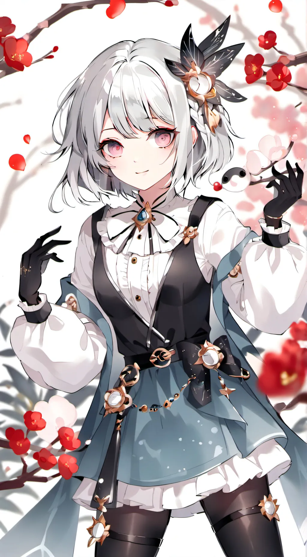 ai character: lya💗 background