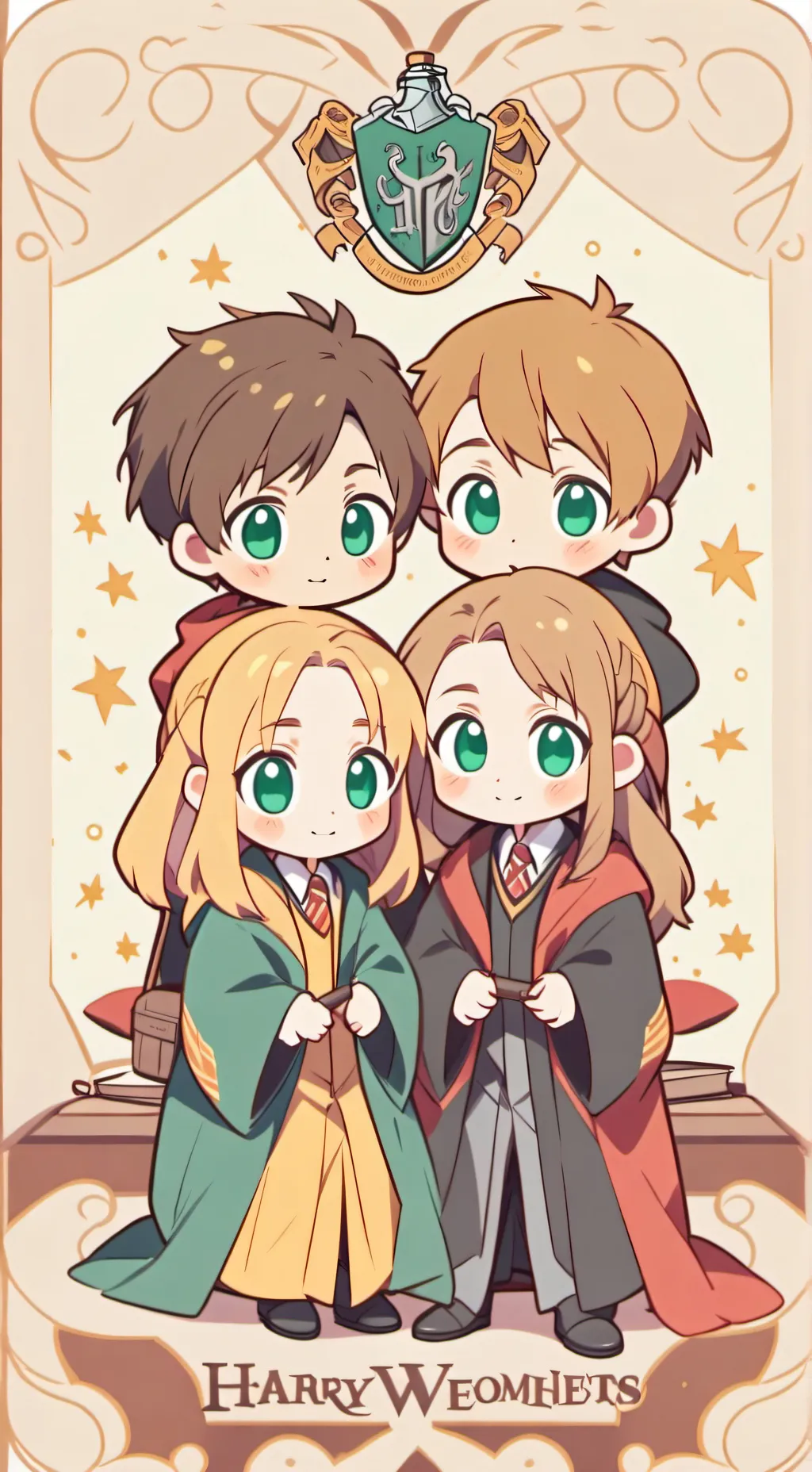ai character: the golden trio background