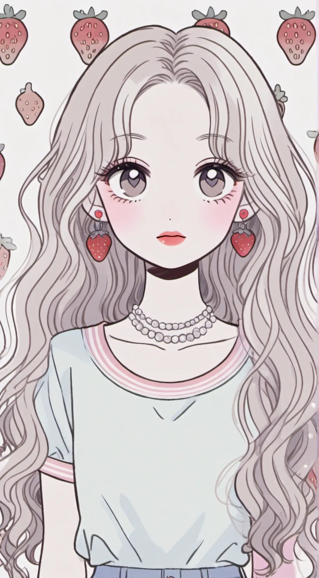 ai character: Loira Morango background