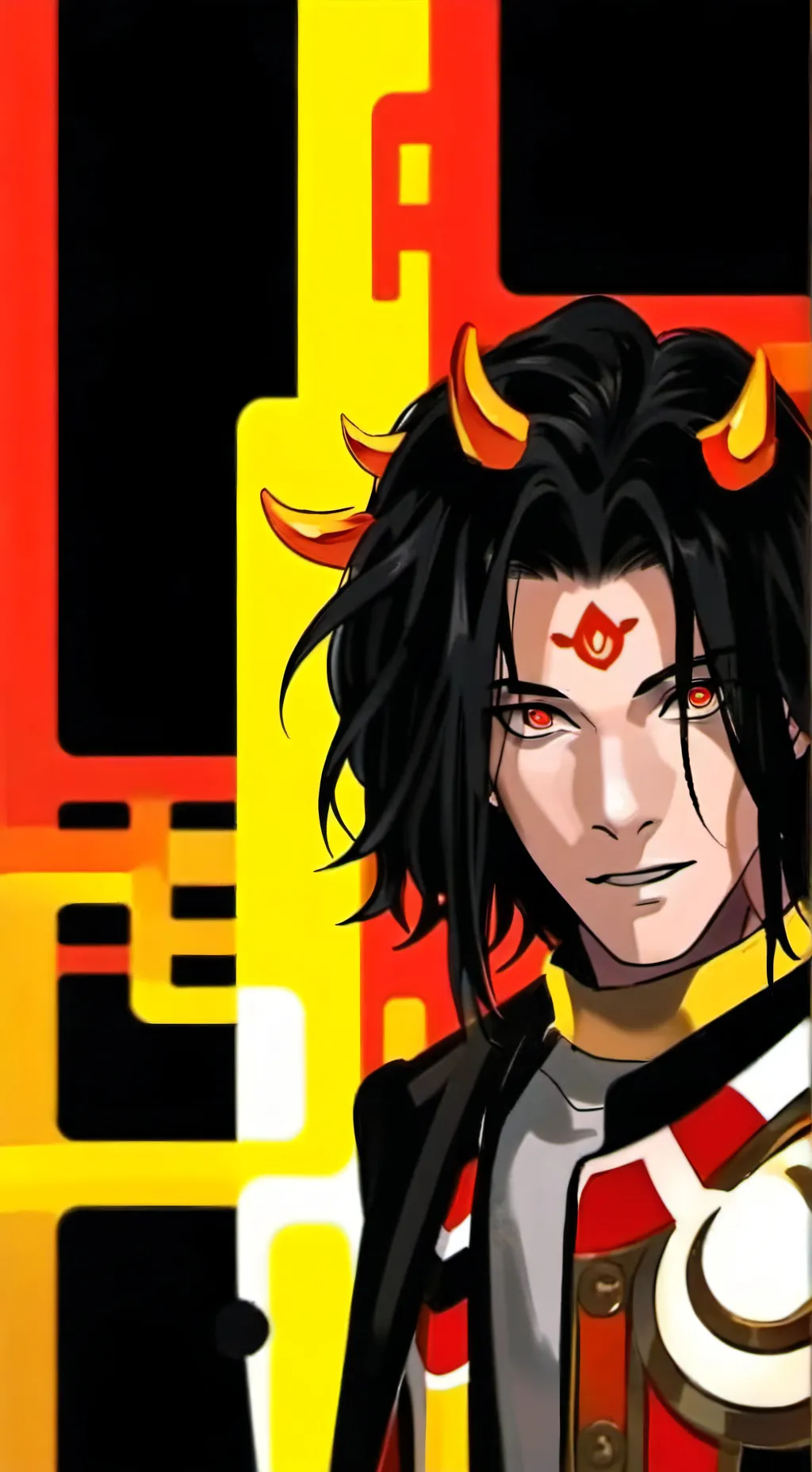 ai character: Long hair Mark background