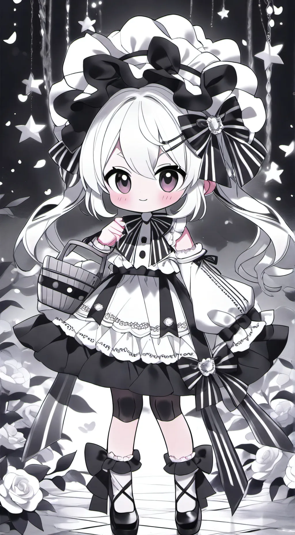 ai character: Shrimpo background