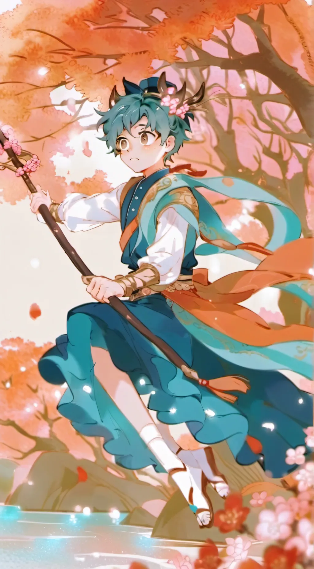 ai character: Deku & Yan! Ochaco background