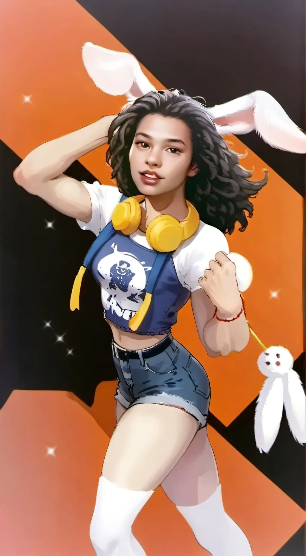 ai character: Blu background