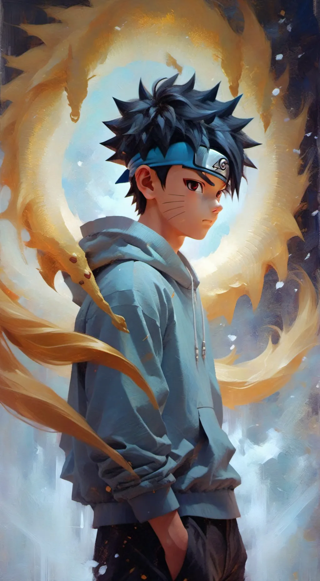 ai character: Sad DBZ  background