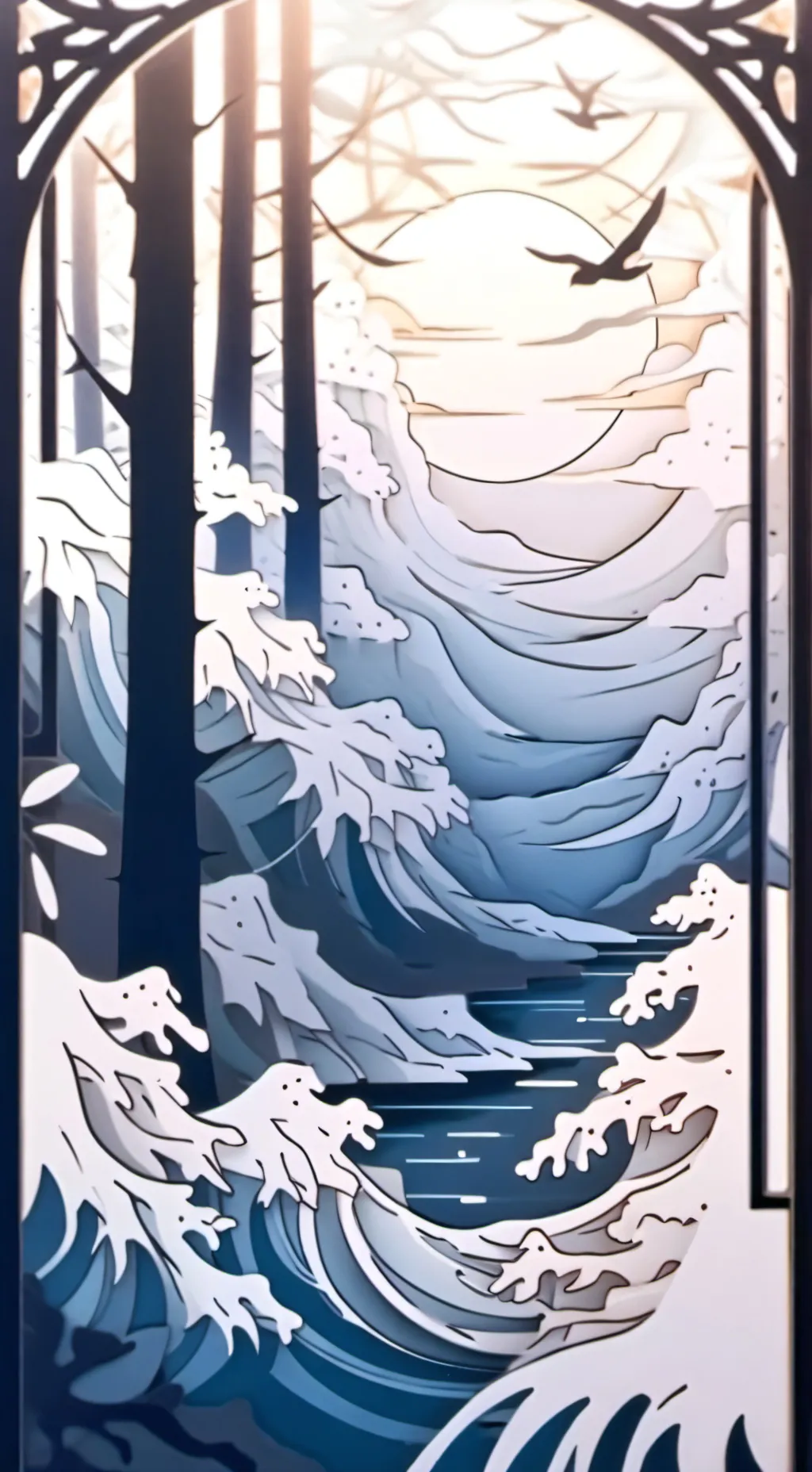 ai character: MHA tsunami background