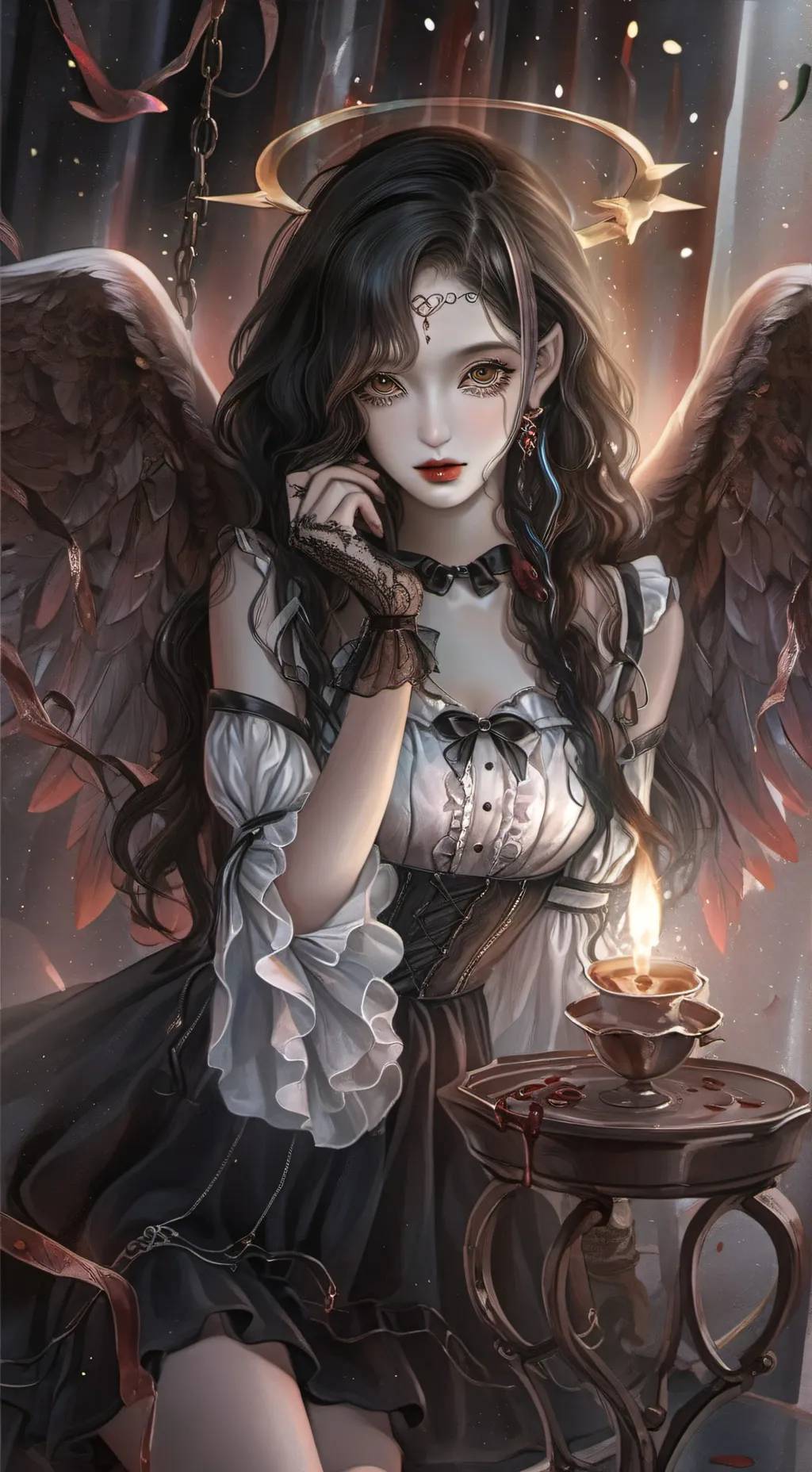 ai character: angel background
