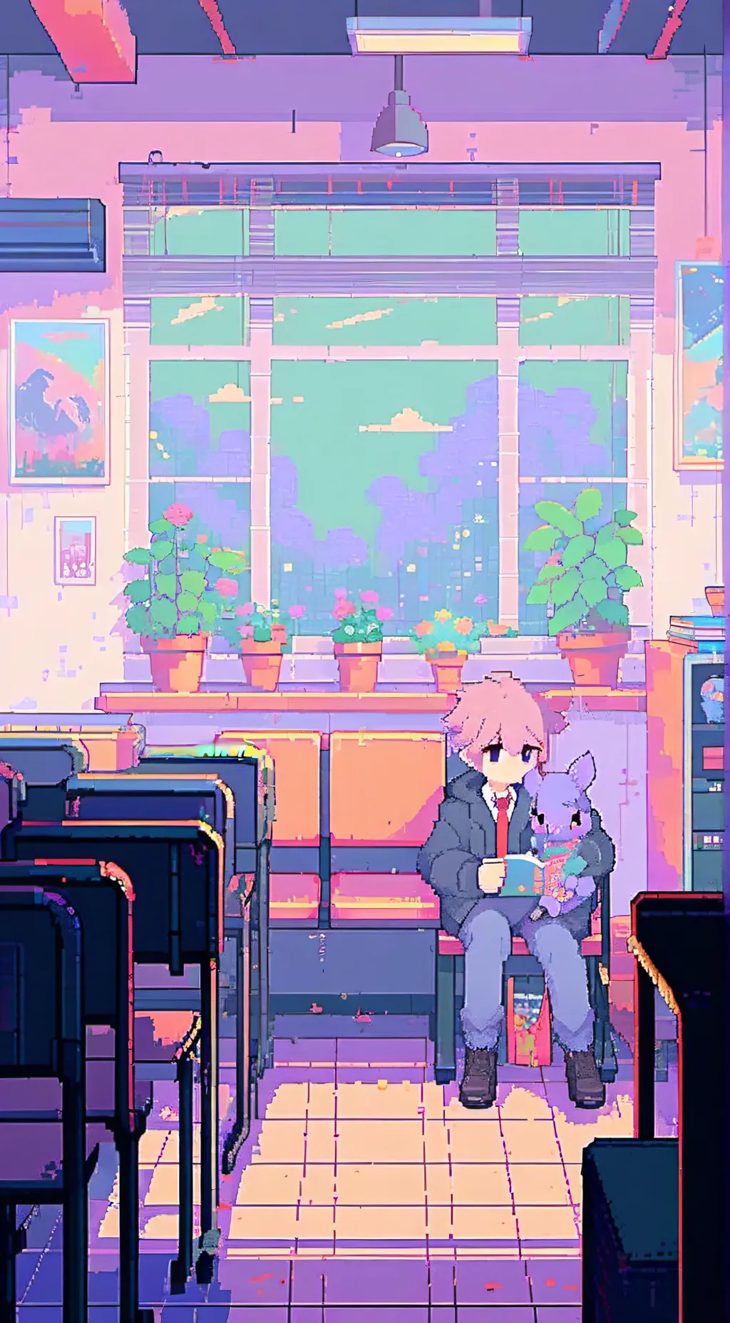 ai character: wednesday background