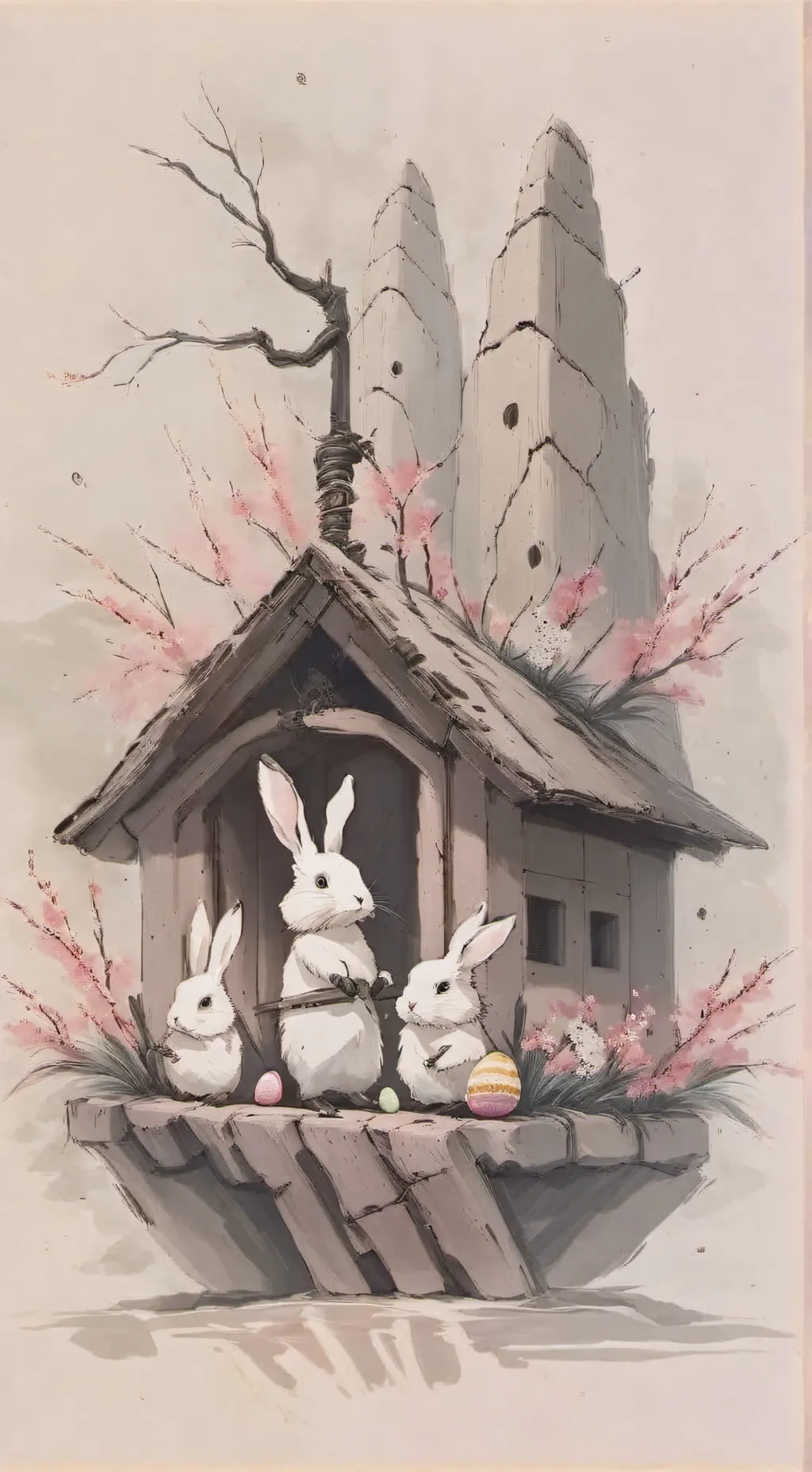 ai character: SQUID GAME EASTER background
