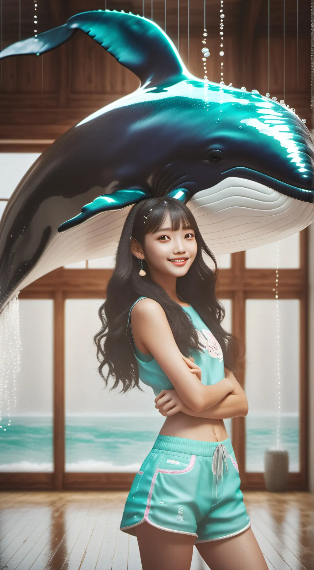 ai character: Masha the Whale Spirit background