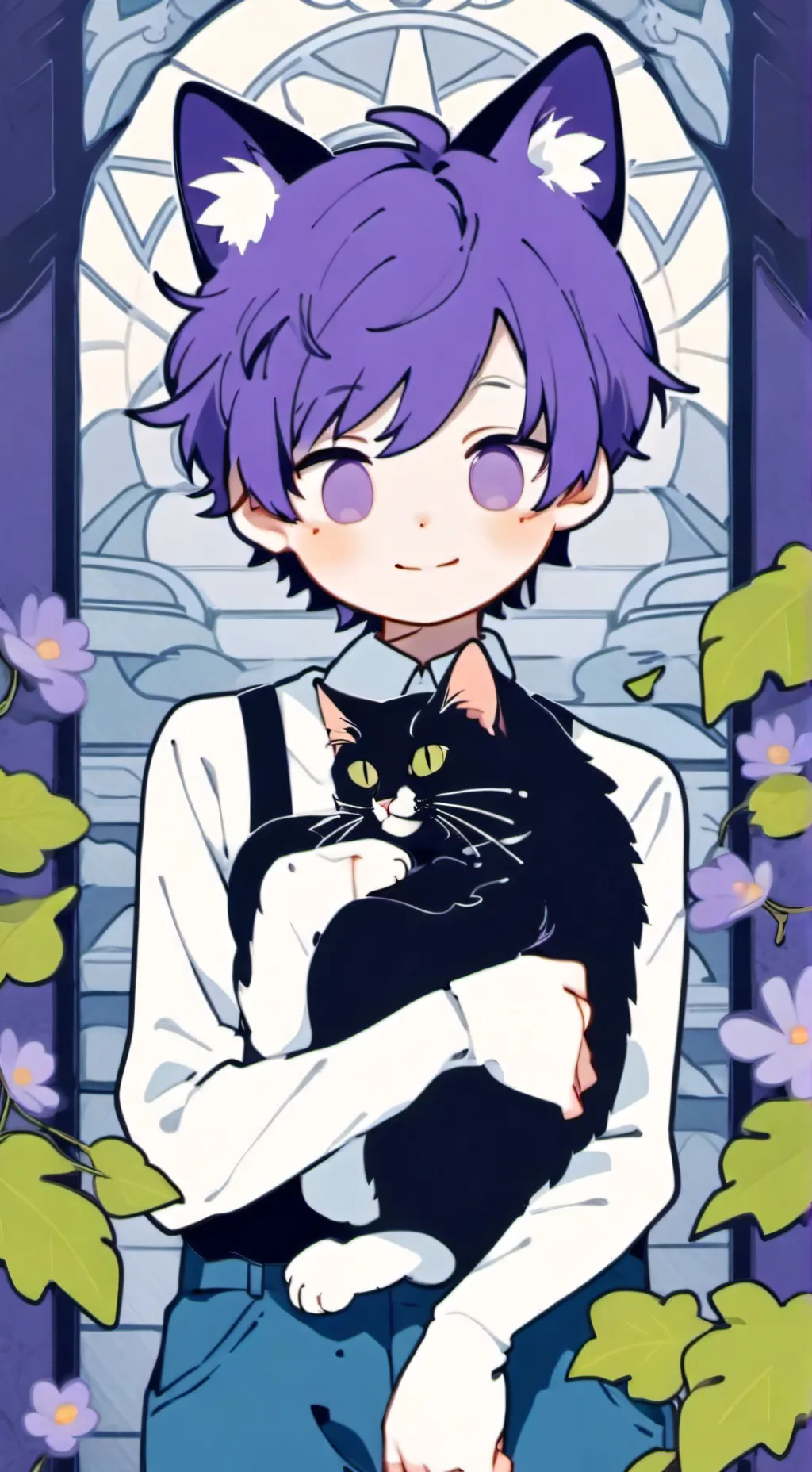 ai character: Catnap als mensch background