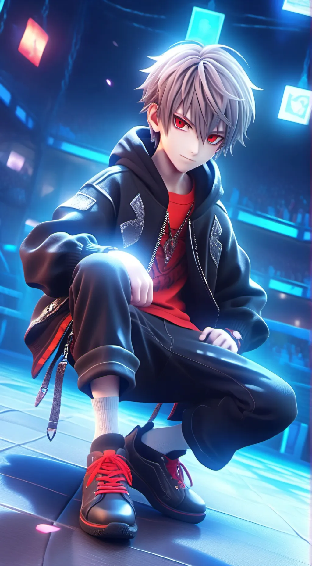 ai character: Blood dragon  background