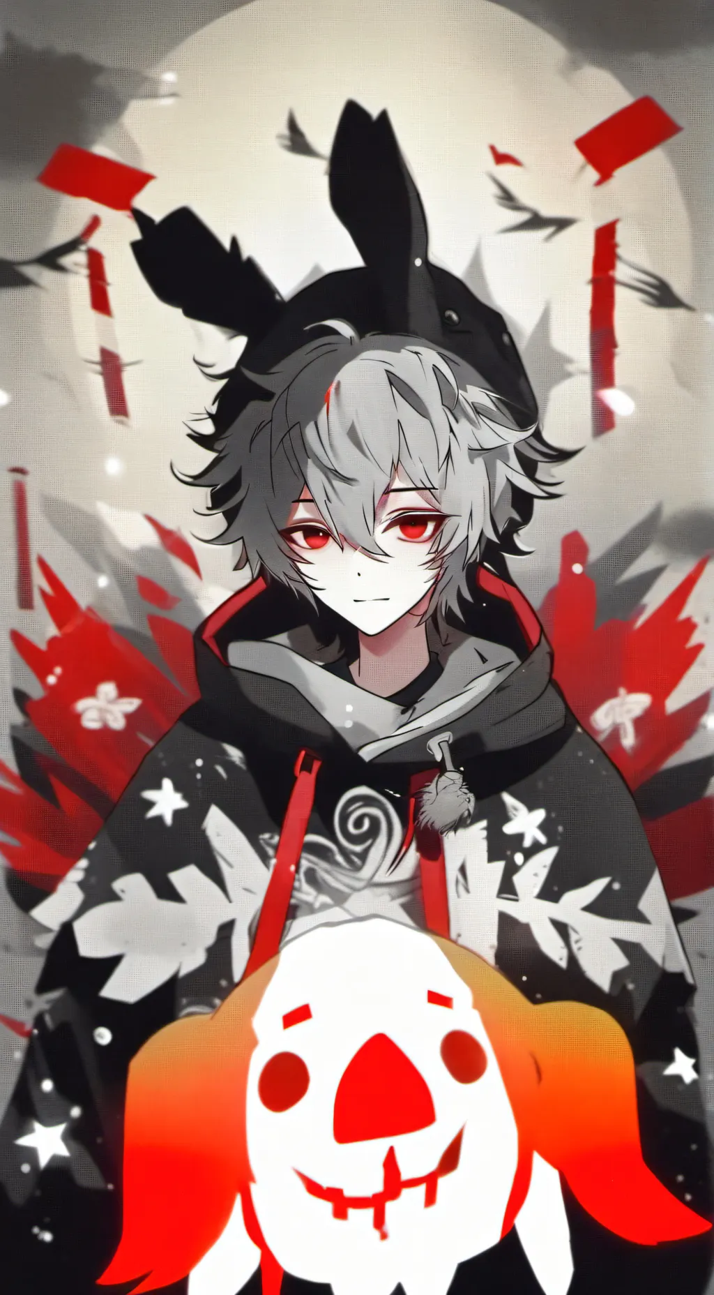 ai character: get on the bed background