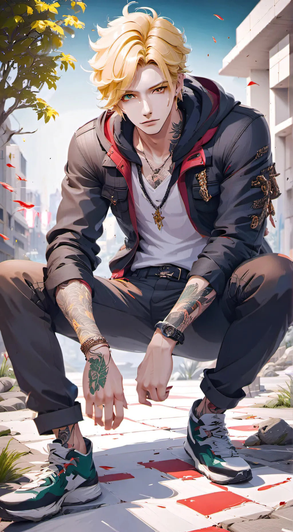 ai character: Mark background