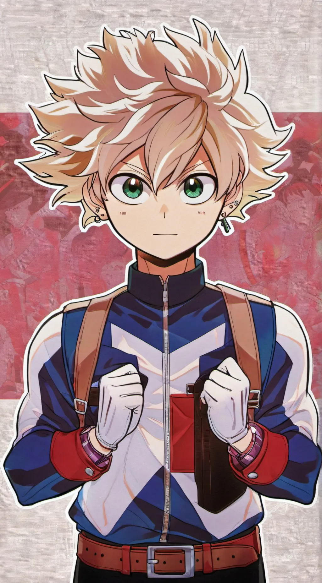 ai character: bakugo  background