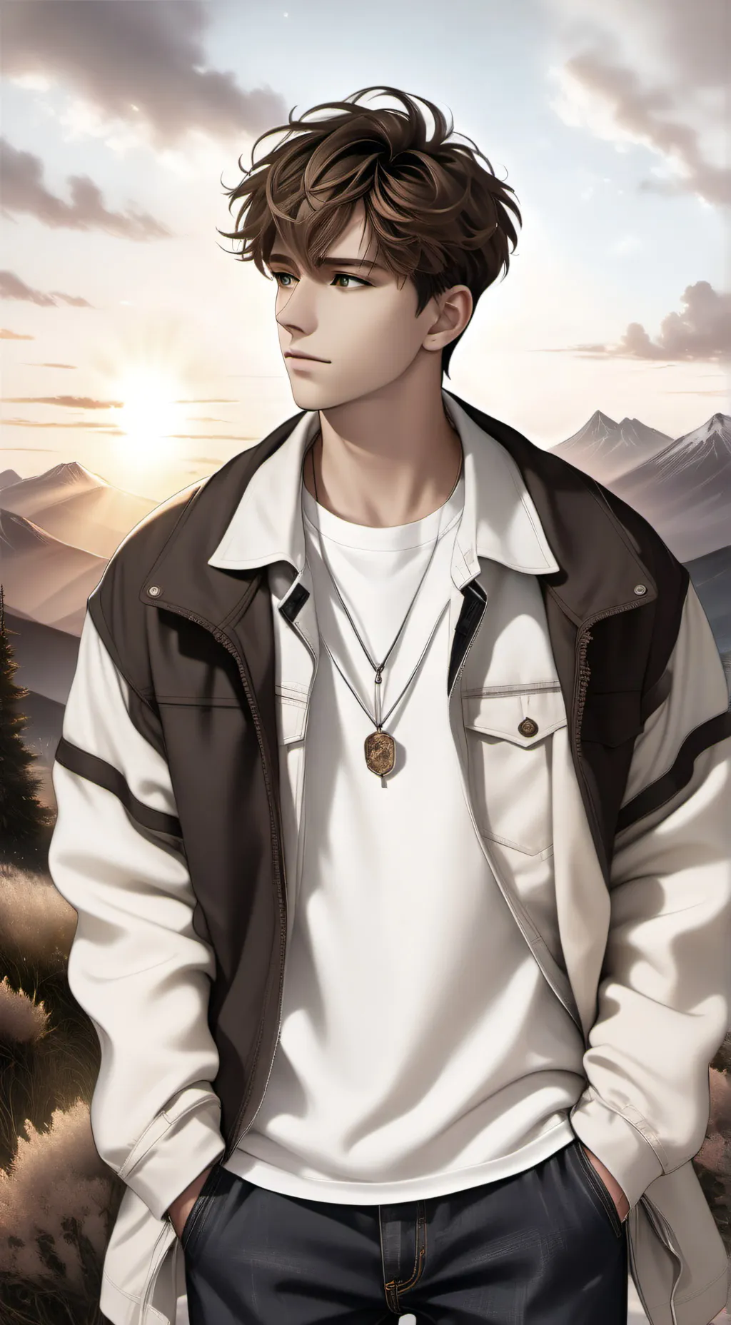 ai character: Ruin background
