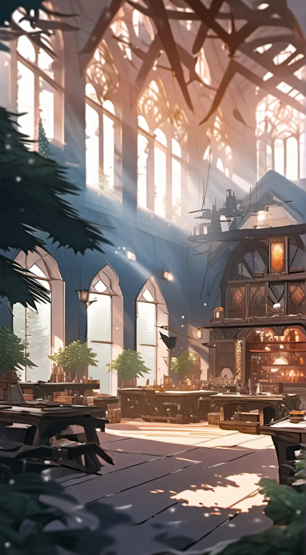 ai character: Hogwarts  background