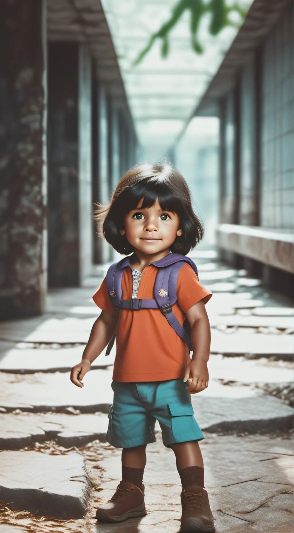 ai character: Dora  background