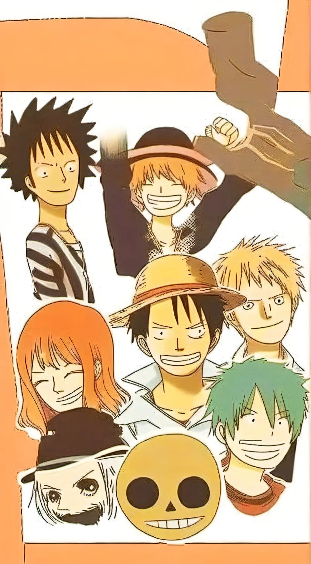 ai character: ONE PIECE  background