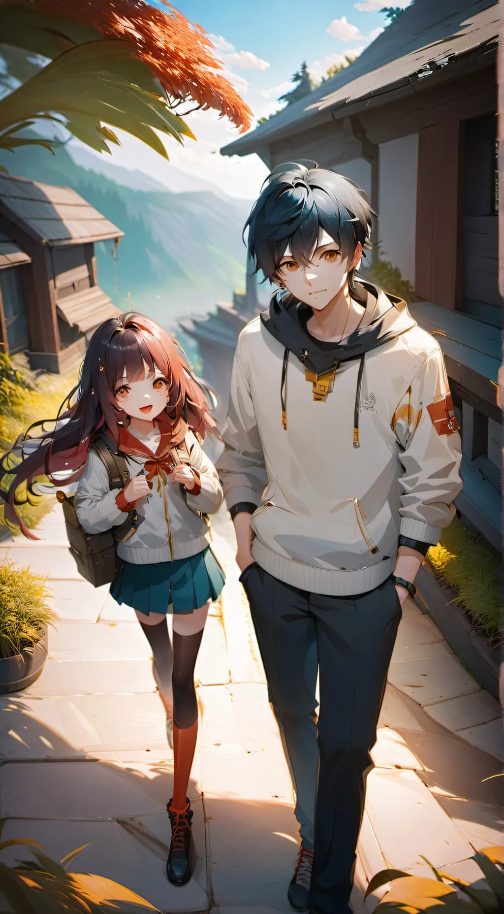 ai character: Amy and kai background