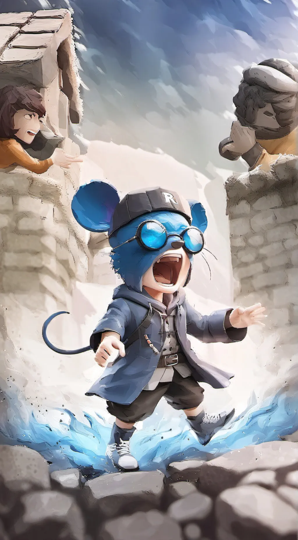 ai character: terrible 🐀 vs me background