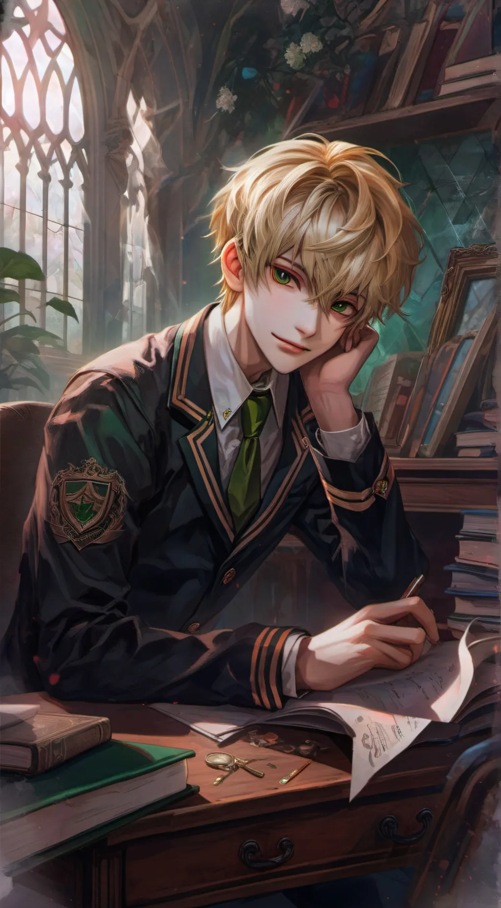 ai character: •°Alexander°• background
