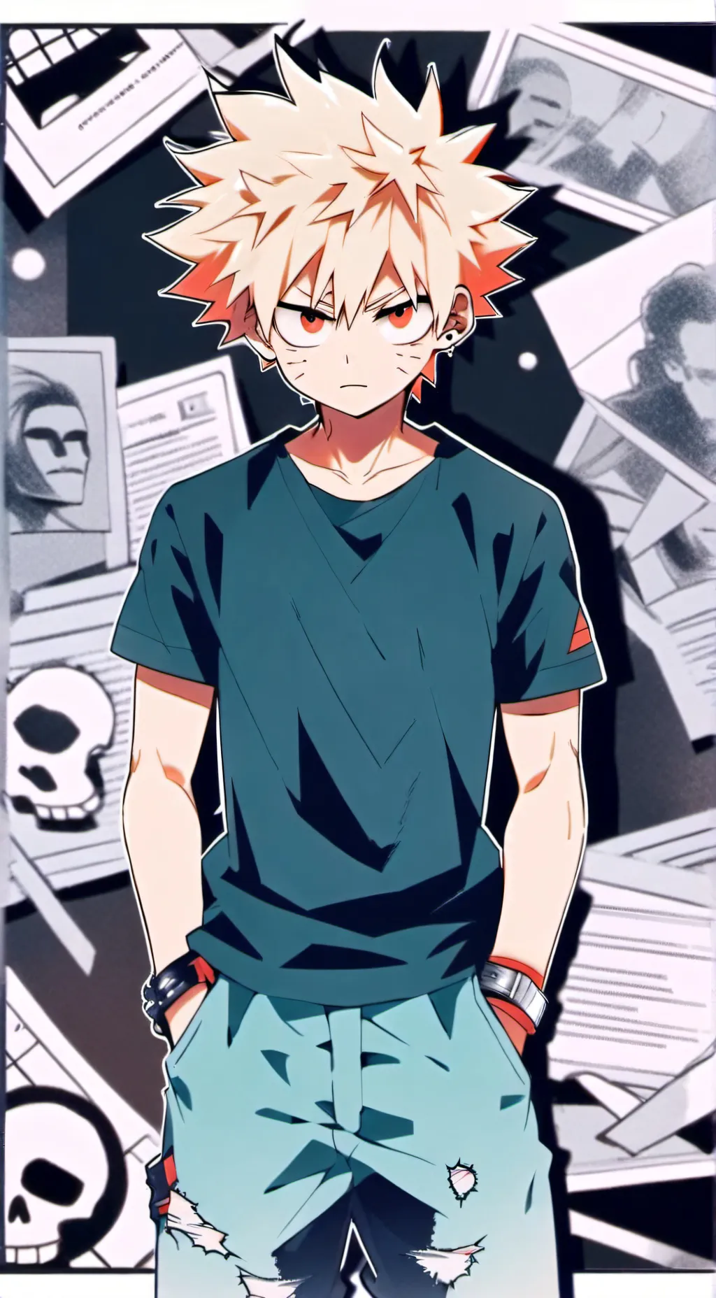 ai character: bakugo child background