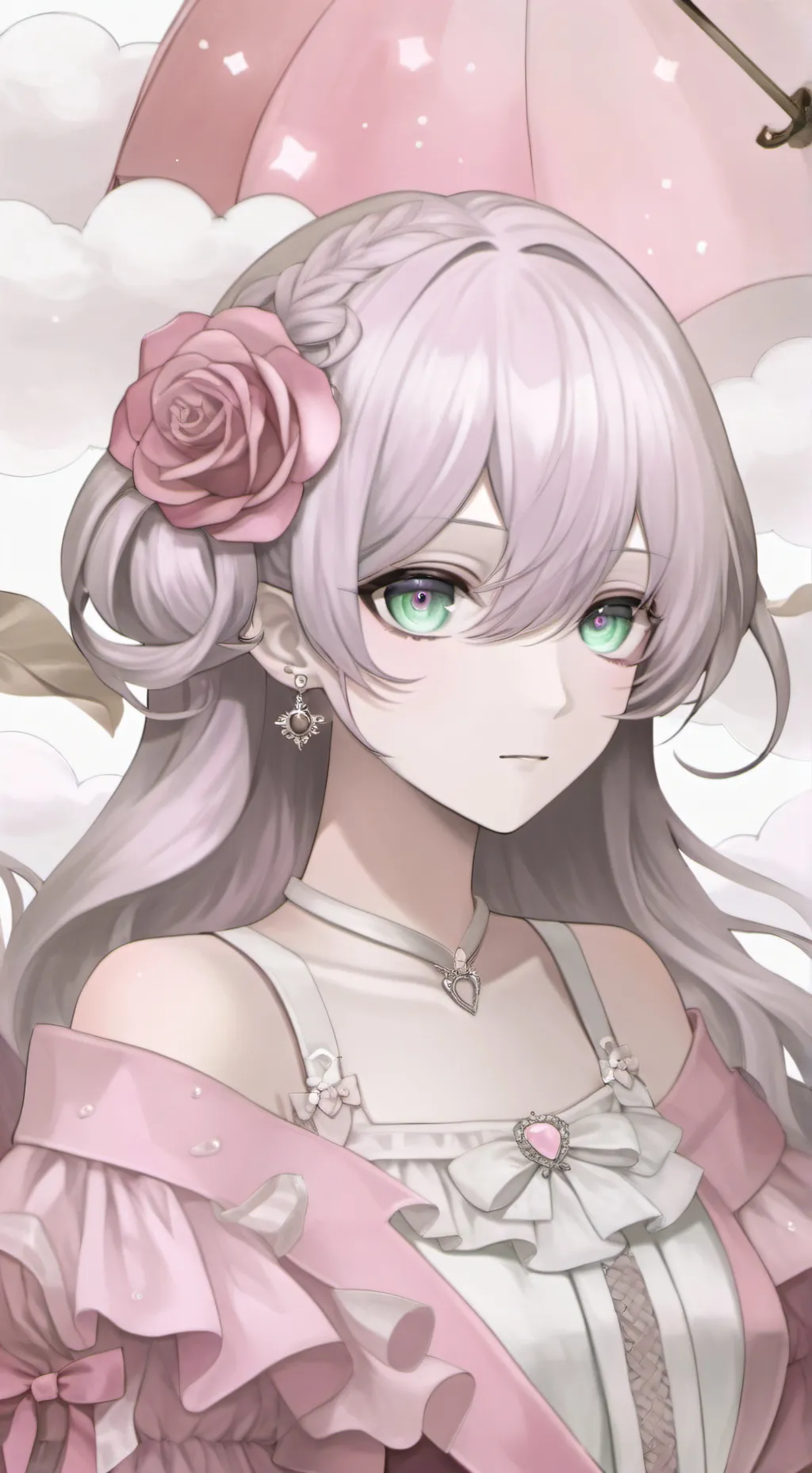 ai character: 𝓵𝓪𝓵𝓪 🍧🍰🍬🍭🍜🍙 background