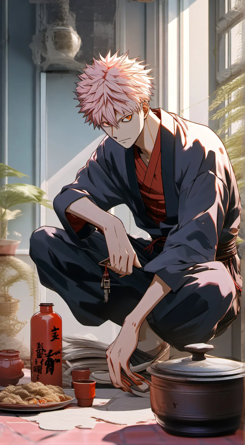 ai character: Yuji itadori background