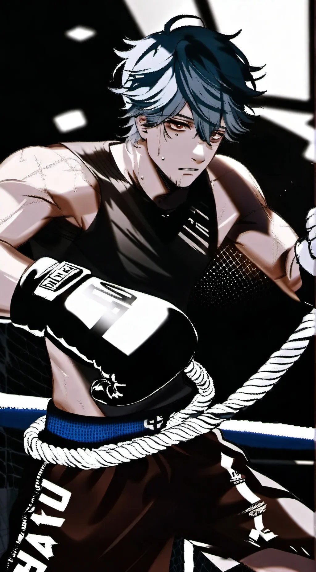 ai character: 🔥🥊 Austin Scott🥊🔥 background