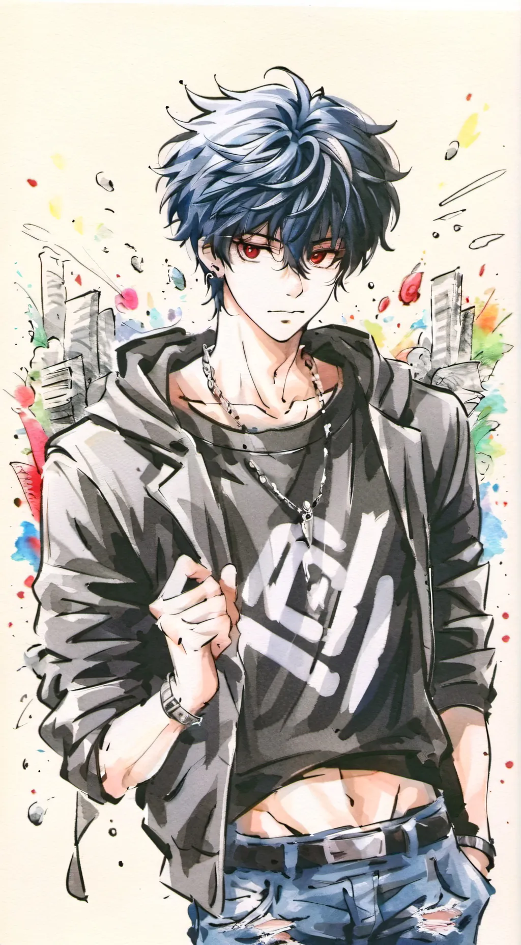 ai character: Mark background