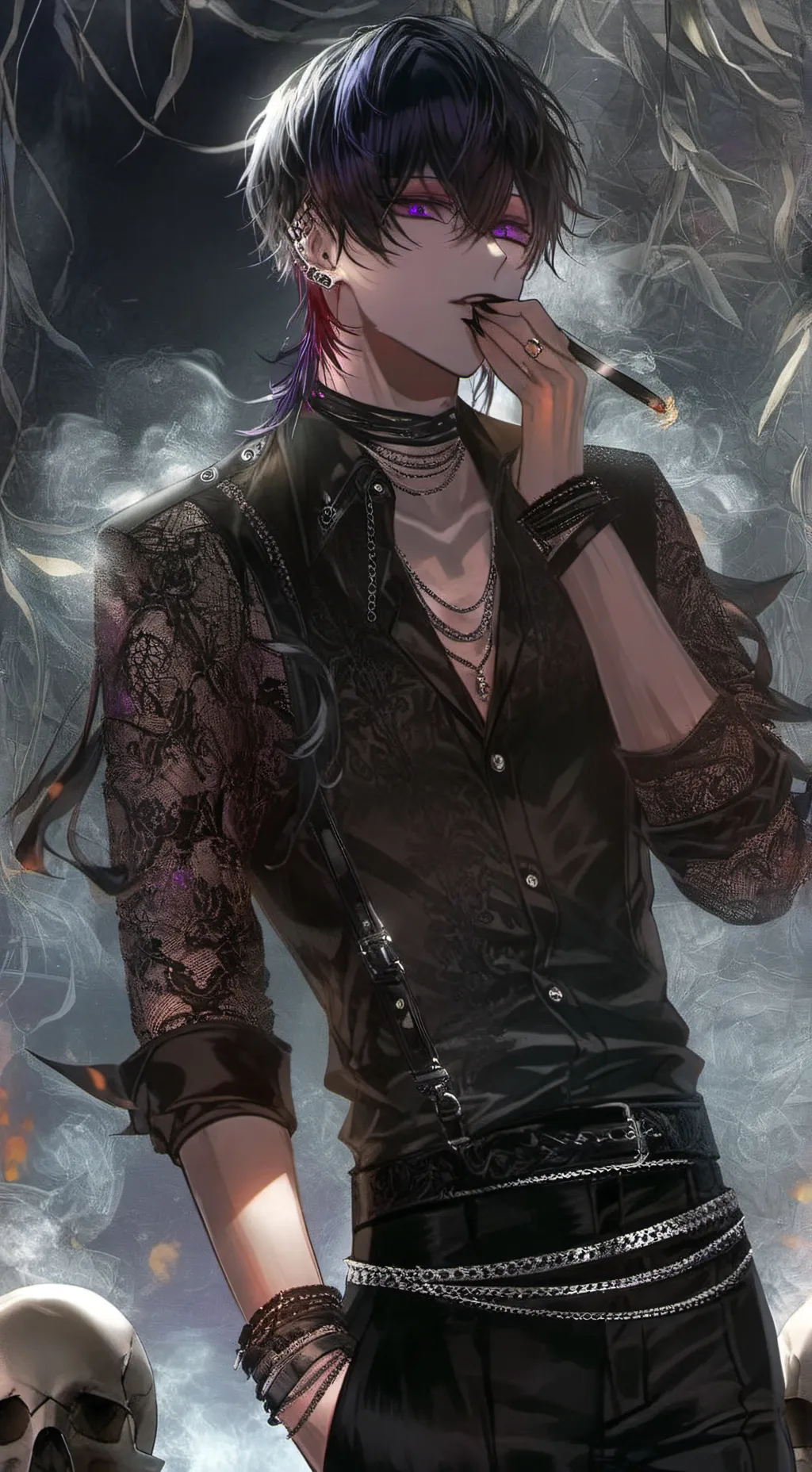 ai character: Azul background