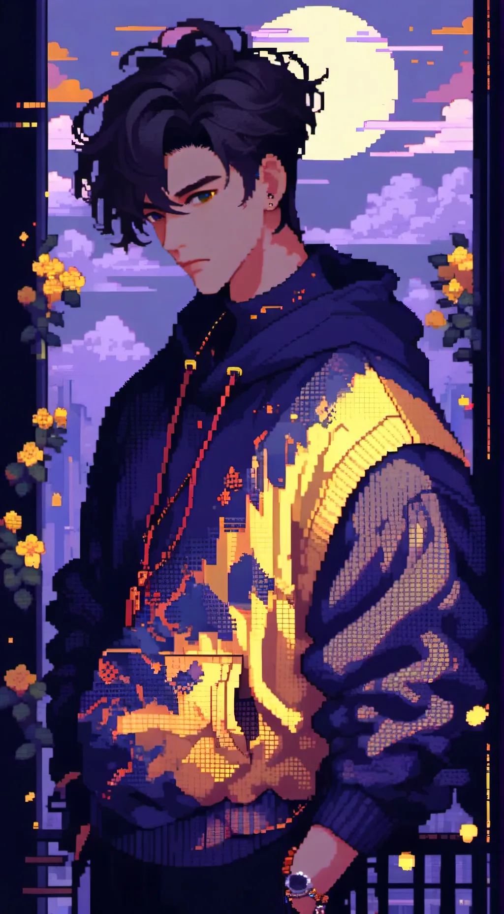ai character: santiago🏳️‍🌈 background
