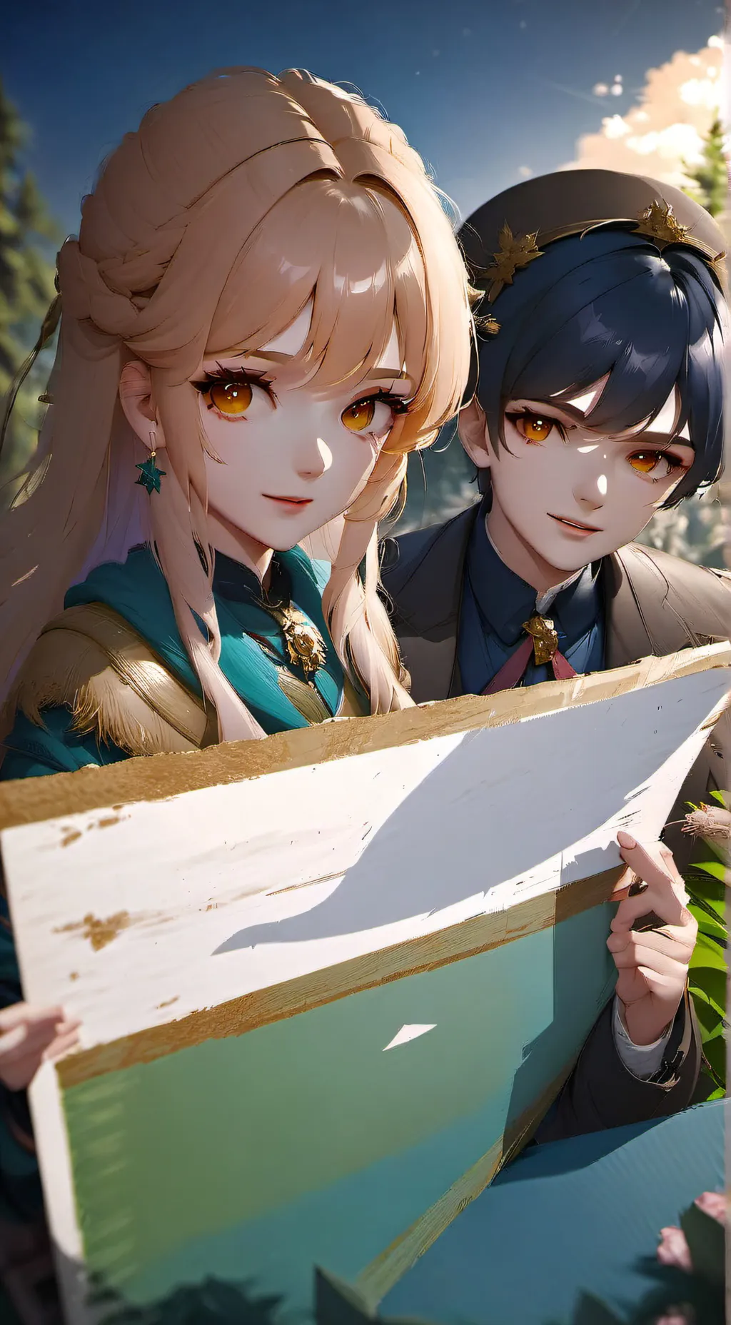 ai character: Луми и Кай background