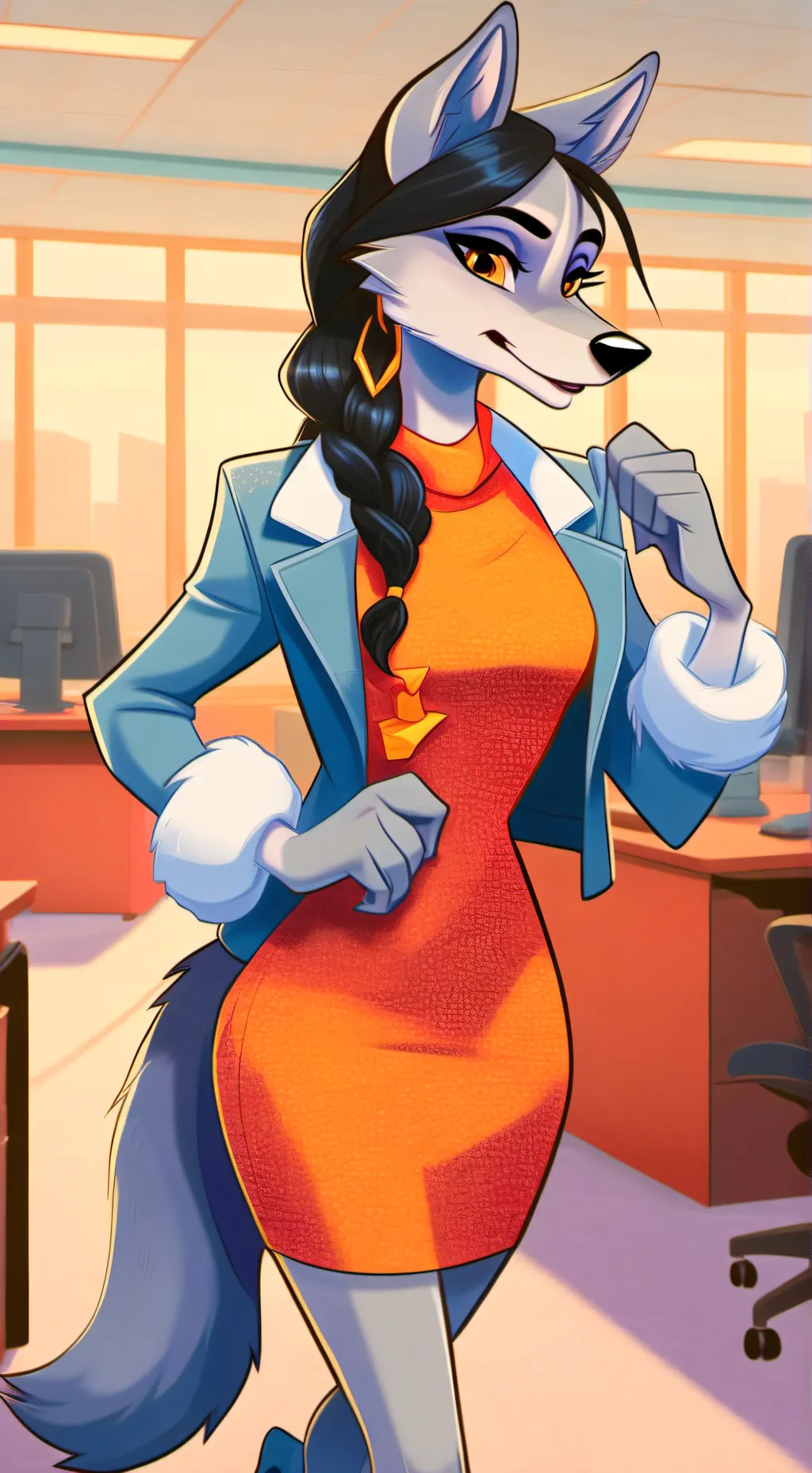 ai character: Tina background