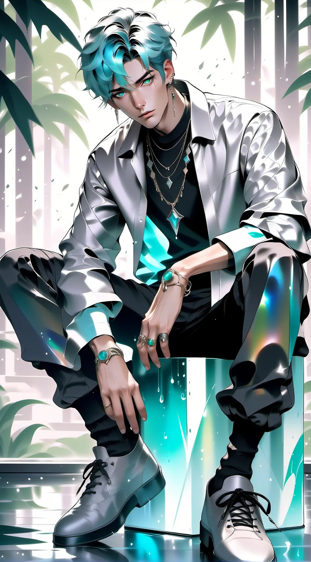 ai character: leonado  background
