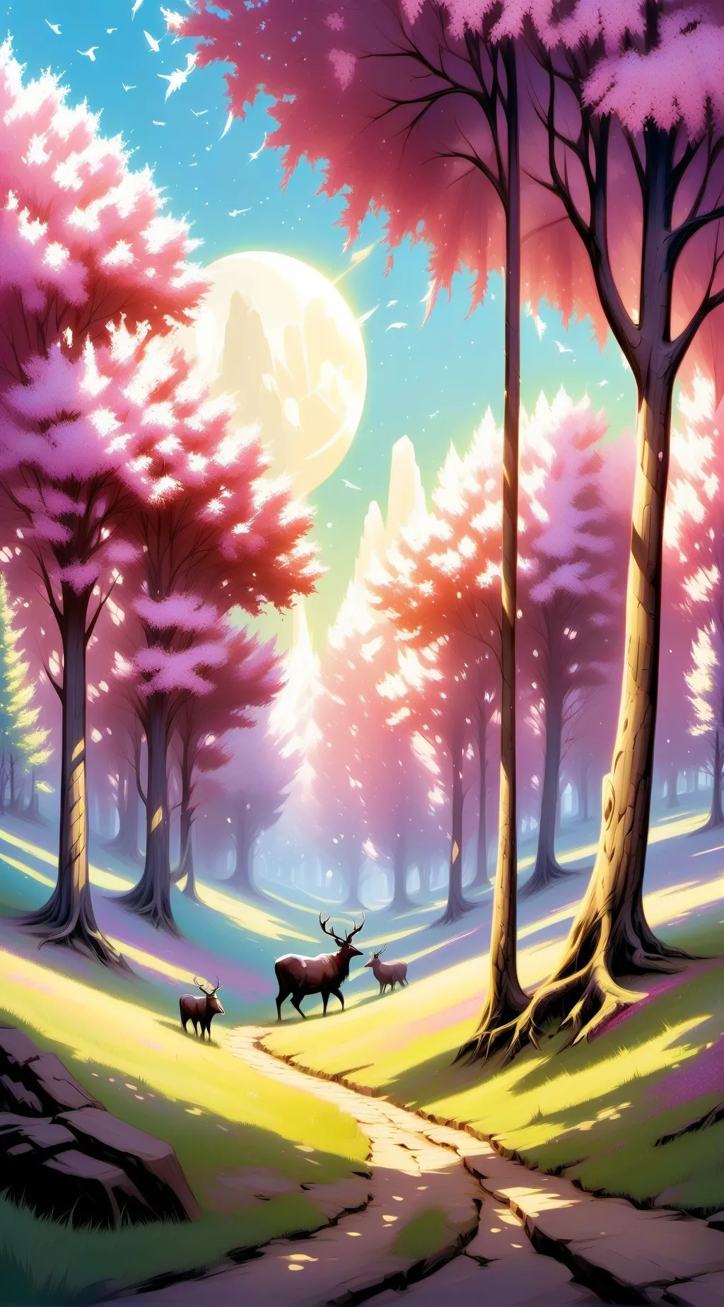 ai character: Aurora background