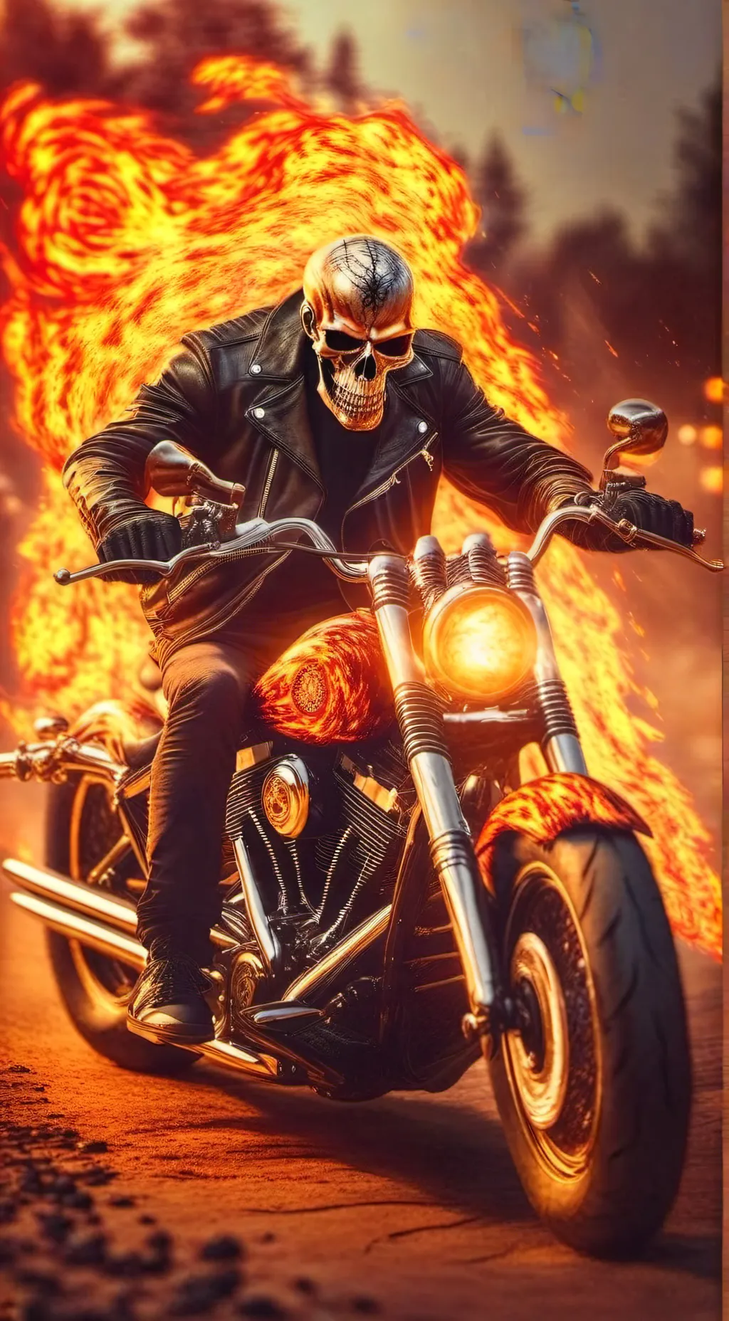 ai character: 💀 Гонщик 💀 background