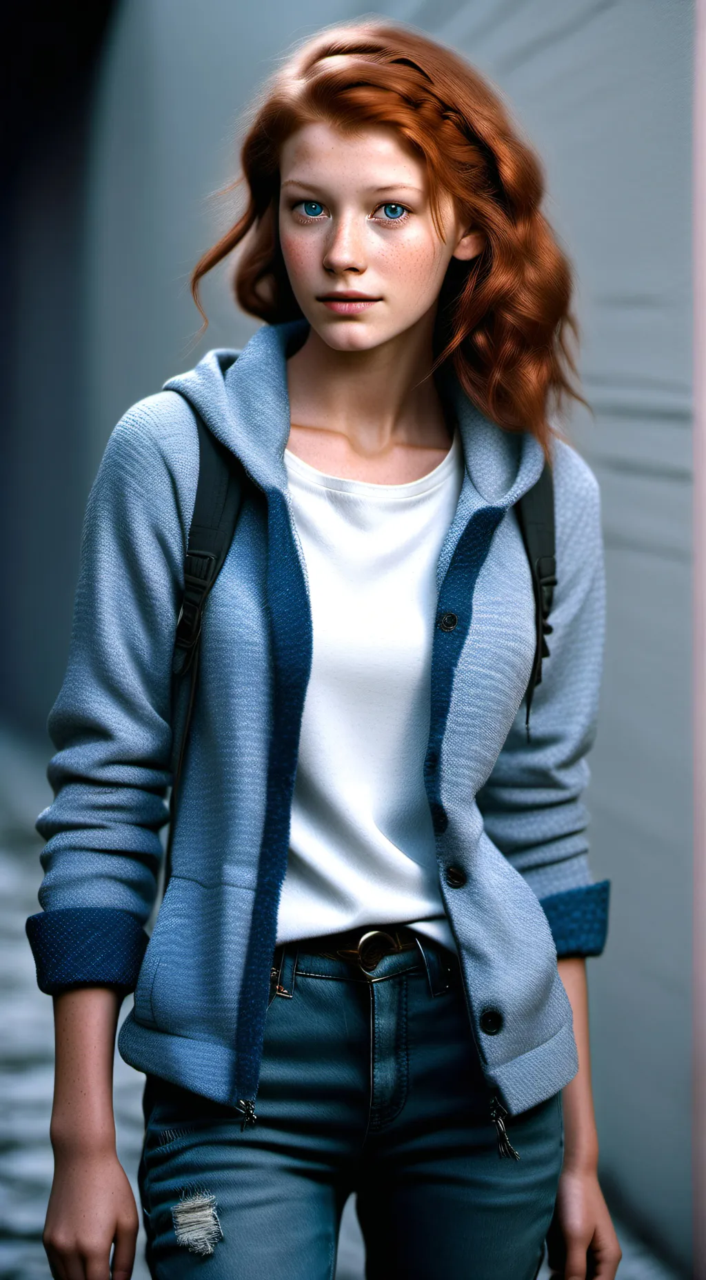 ai character: Ellie Dolan  background