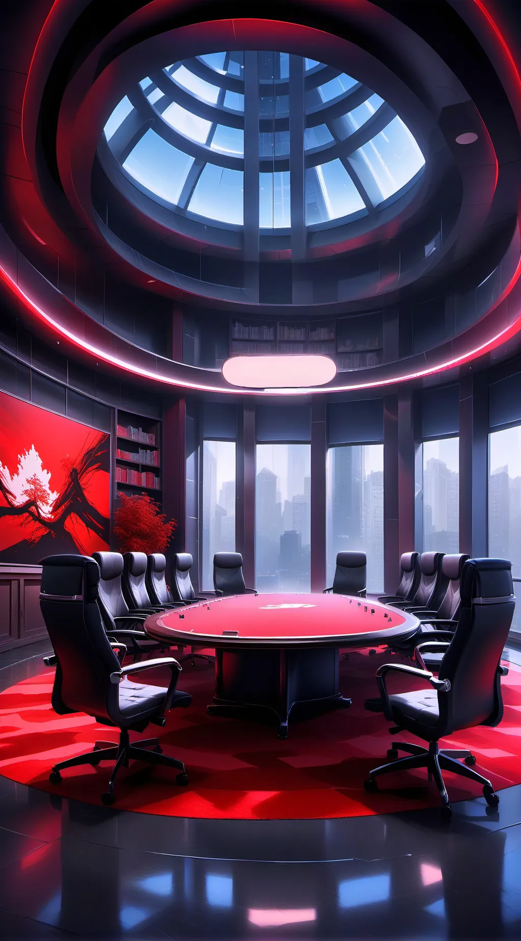 ai character: Overlord Meeting 🩸 background