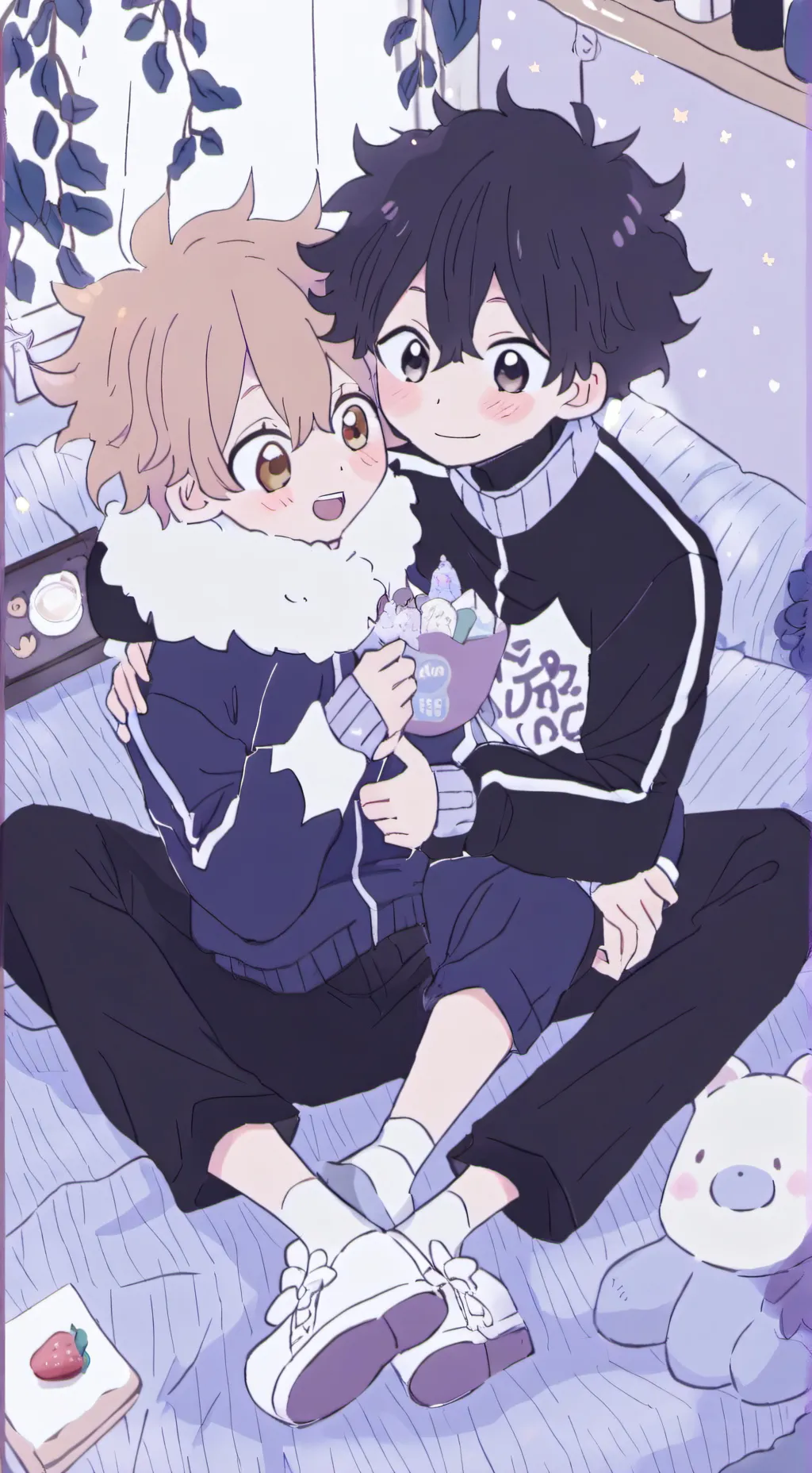 ai character: Mha sleepover  background