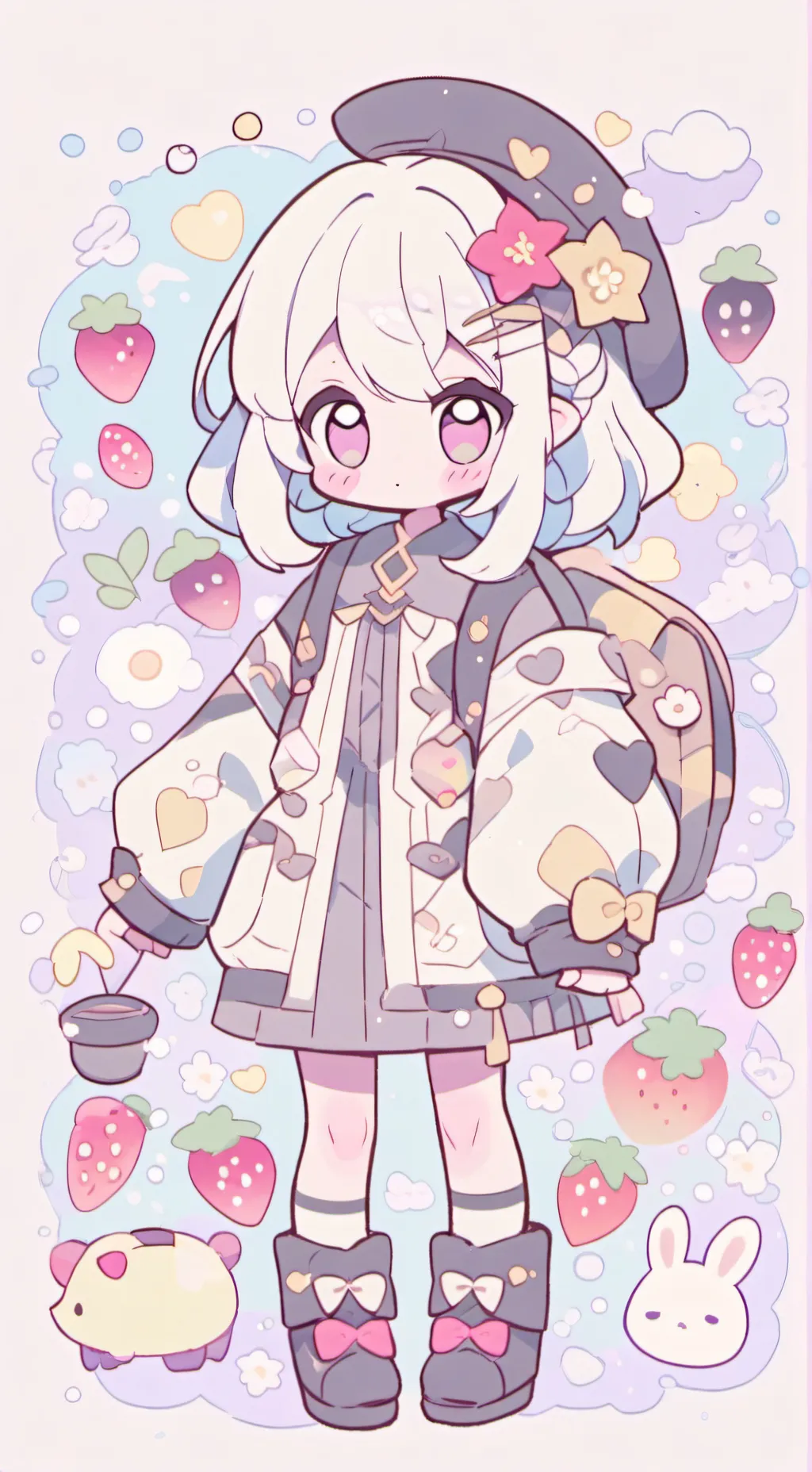ai character: Chibi background