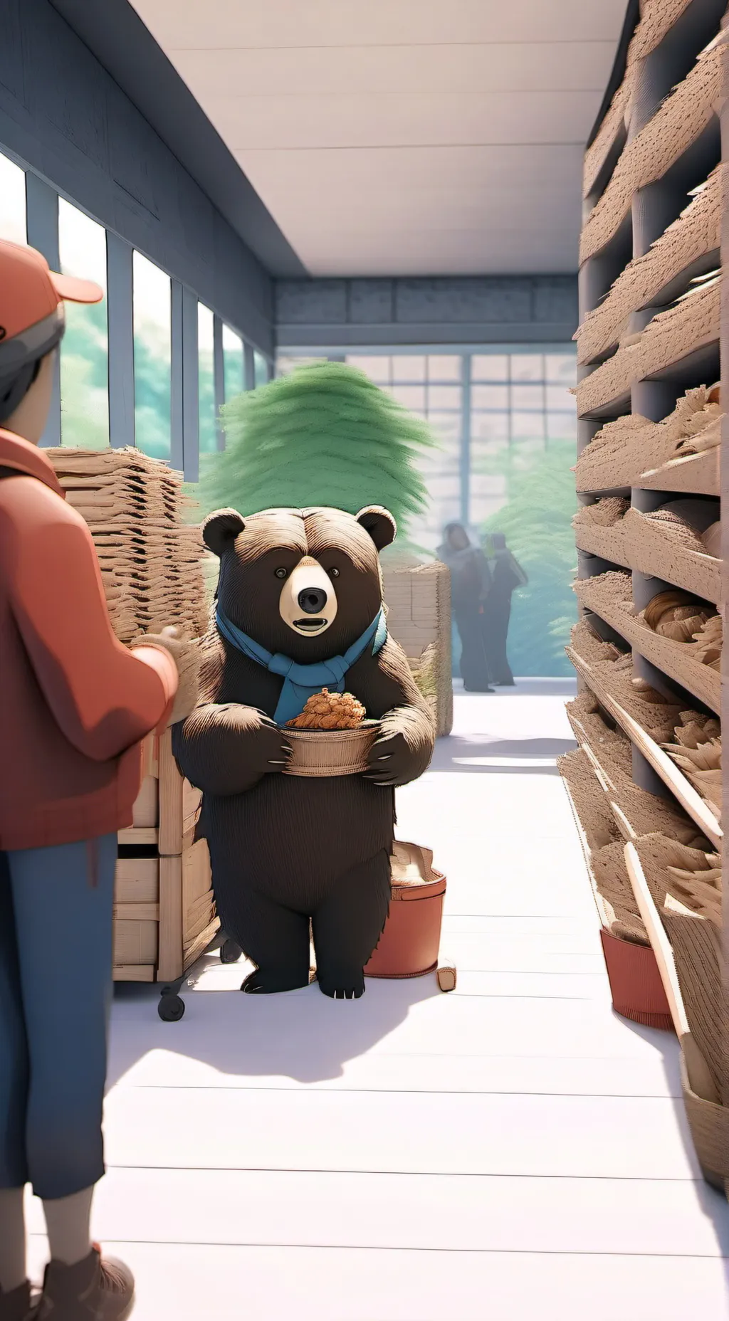 ai character: OJOLEO OSITO FREDY background