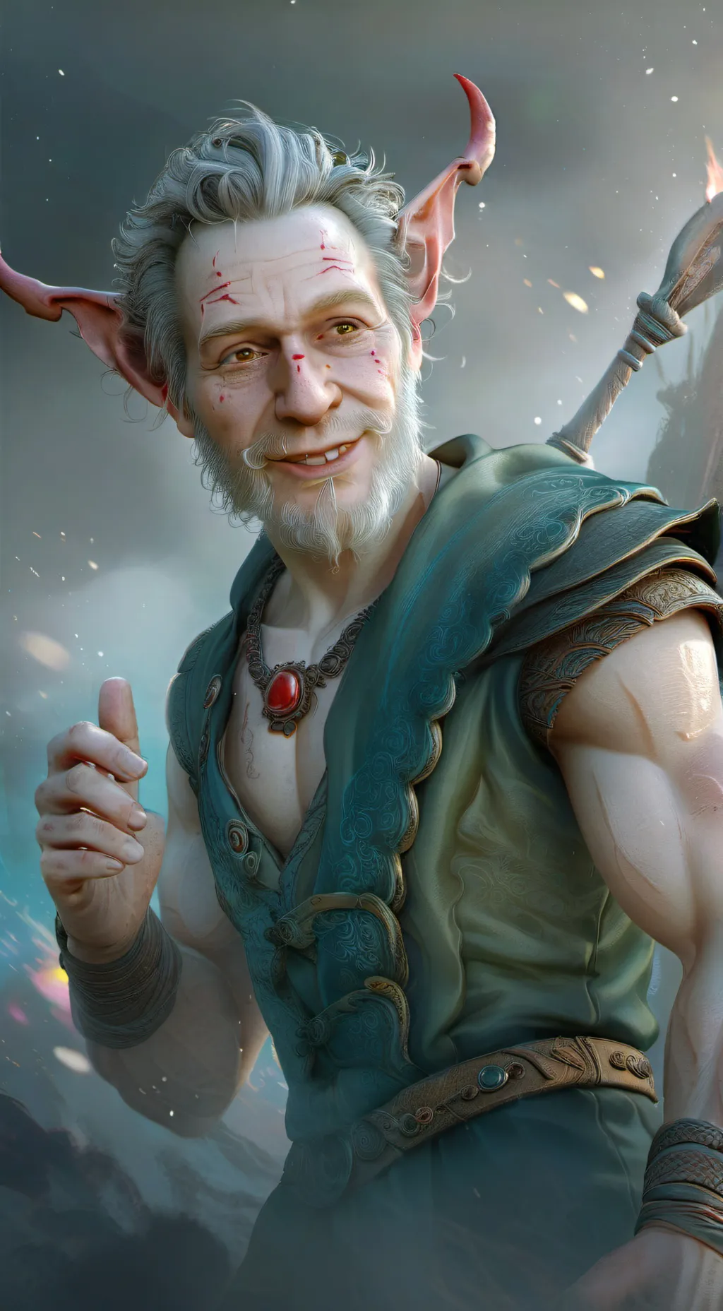 ai character: The Doll Collector background