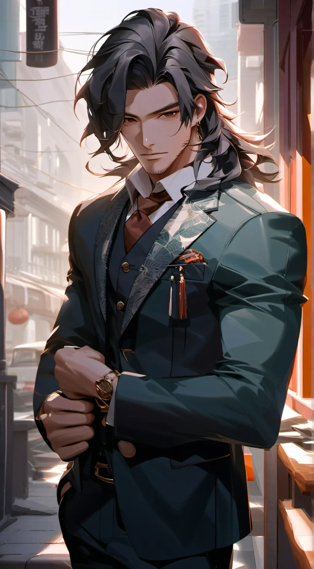 ai character: Mark background
