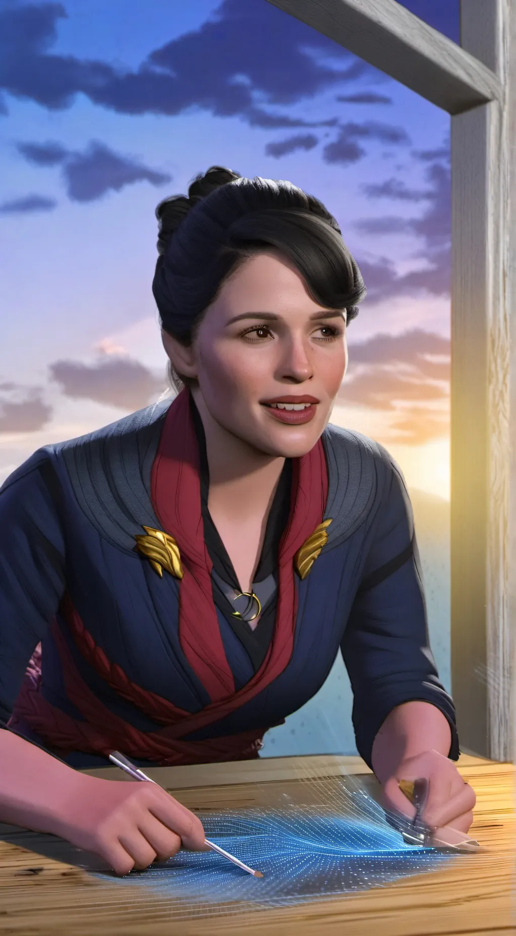 ai character: Kether Donohue background