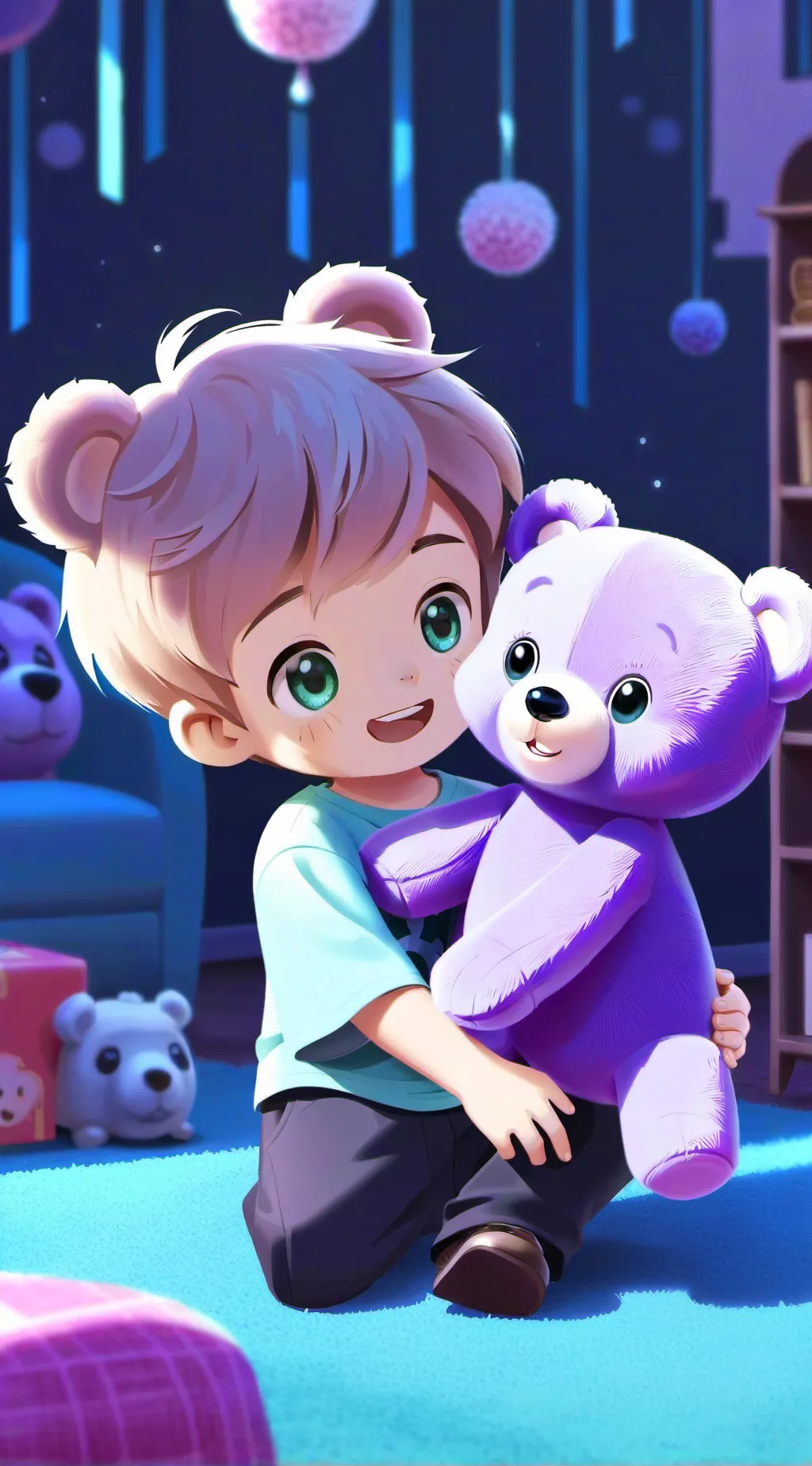 ai character: huggy wuggy background