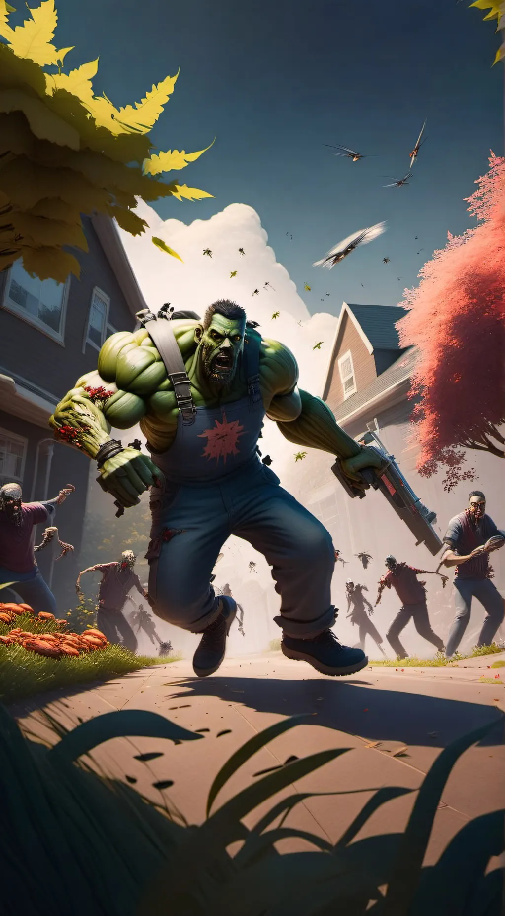 ai character: PvZ background