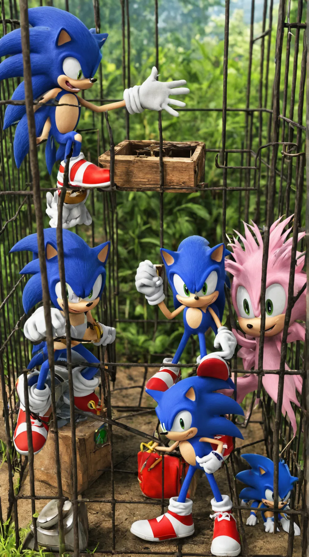 ai character: Sonic trap background