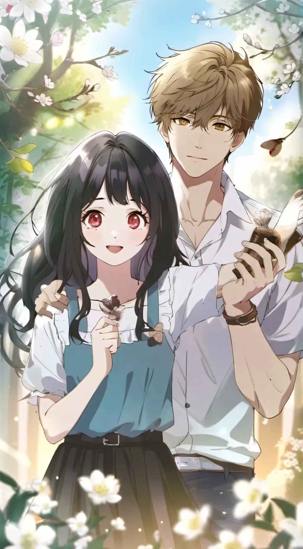 ai character: Emily and Asher background