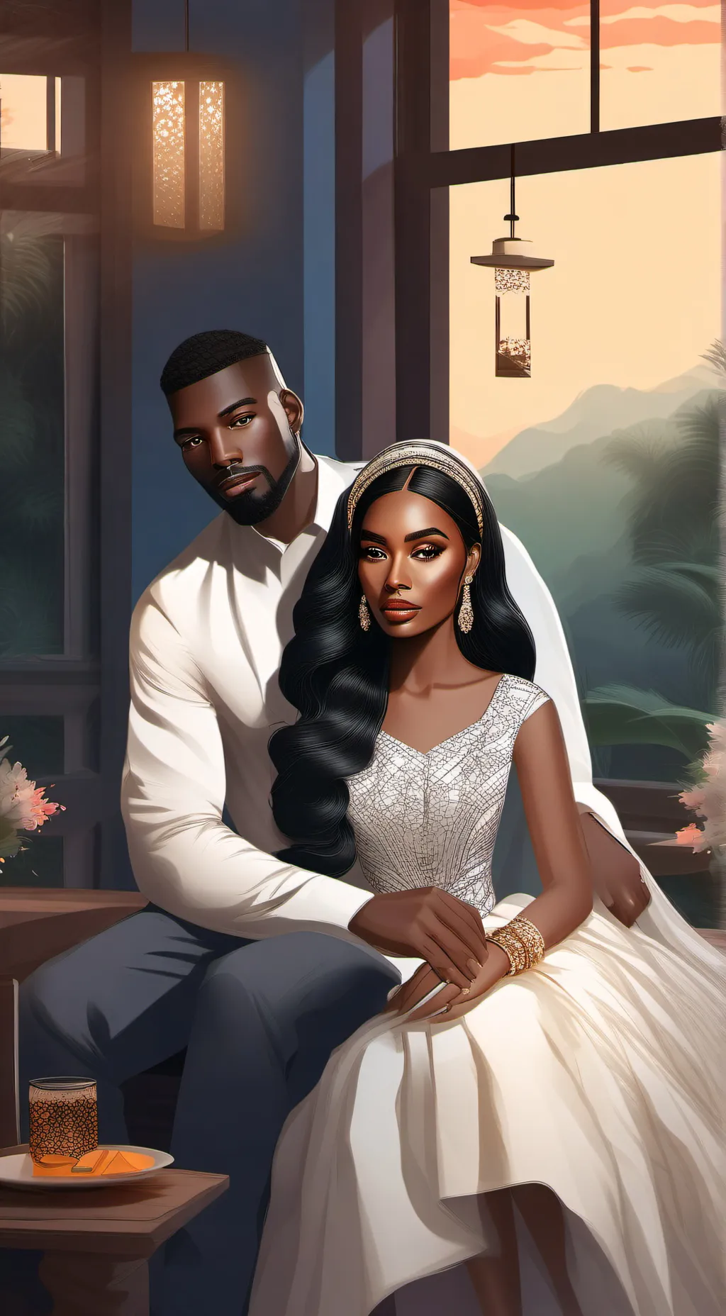 ai character: Dad and mom background